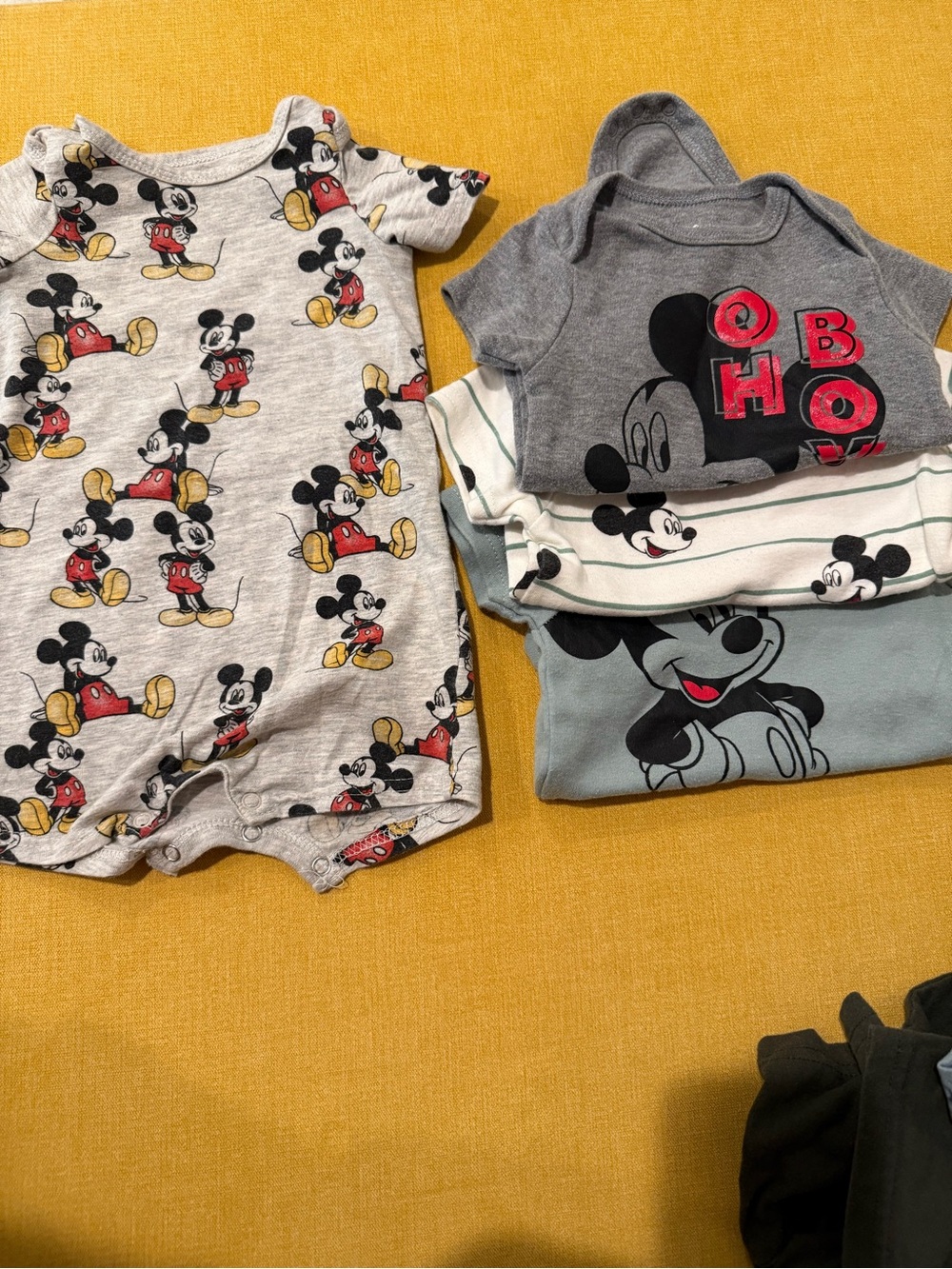 4 pcs Disney Mickey Mouse Onsies